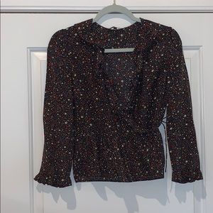 Madewell Wrap Top with Stars